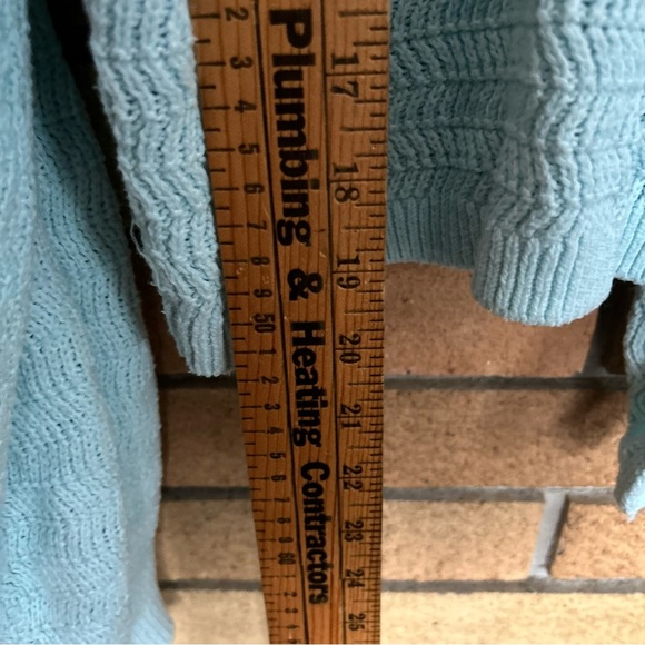 Hollister Baby Blue Knit Long Sleevee Sweater Tied Open Back Size Small - Picture 6 of 7